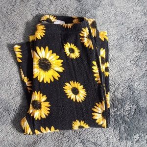 black sunflower leggings